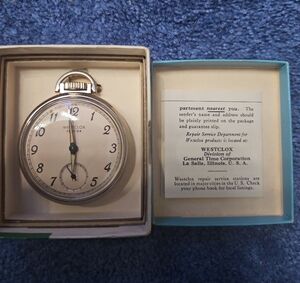 Westclox Silver Pocket Watch